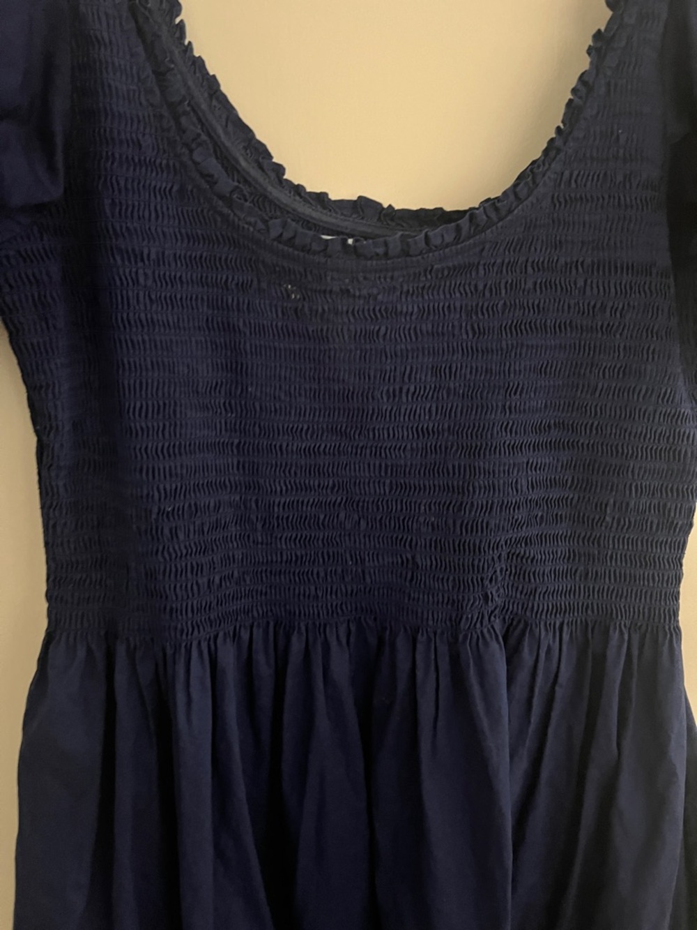 Hill House Louisa Small Navy Puff Sleeve Nap Dress - Picture 2 of 3